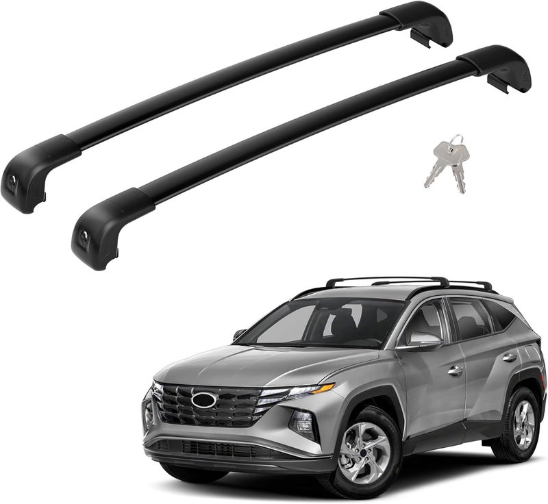 FLYCLE Lockable 220LBS Roof Rack Cross Bars Compatible with Hyundai Tucson 2016-2026 SE/SEL/N Line/Limited, Aluminum Crossbars Cargo Racks Rooftop Luggage Canoe Kayak Camping Gear Bike Carrier Rack - Image 1